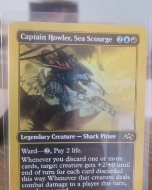 Magic the gathering borderless captain howler, sea scourge - First-Place Foil - Aetherdrift #475