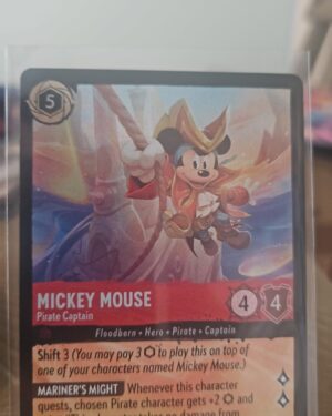 Mickey Mouse - Pirate Captain 103/204 - Lorcana Azurite Sea COLD FOIL