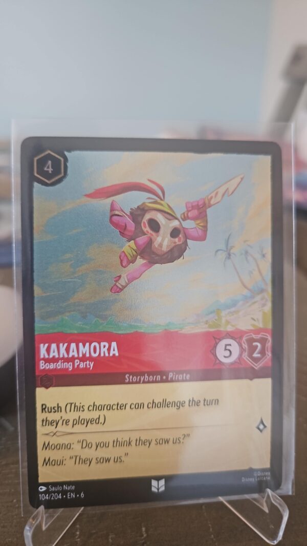 Kakamora 104/204 Disney Lorcana Azurite Sea Uncommon Cold Foil Card NM