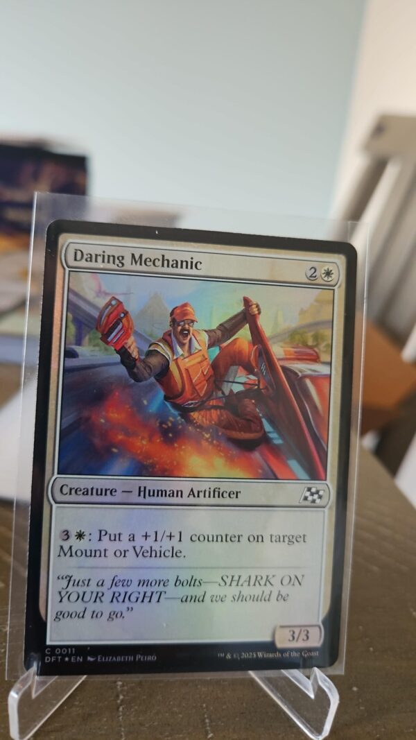 Magic the gathering Aetherdrift english card foil Daring Mechanic #11