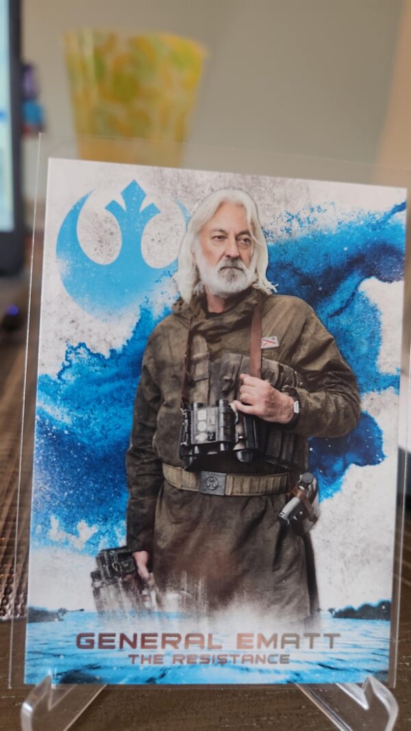 Topps Star Wars The Last Jedi series 2 leaders of the resistance general ematt rs-4