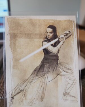 2017 Topps Star Wars: The Last Jedi Series 1 Illustrated #SWI-1 Rey