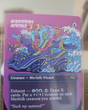 Magic the gathering english card Aetherdrift borderless mindspring merfolk #335