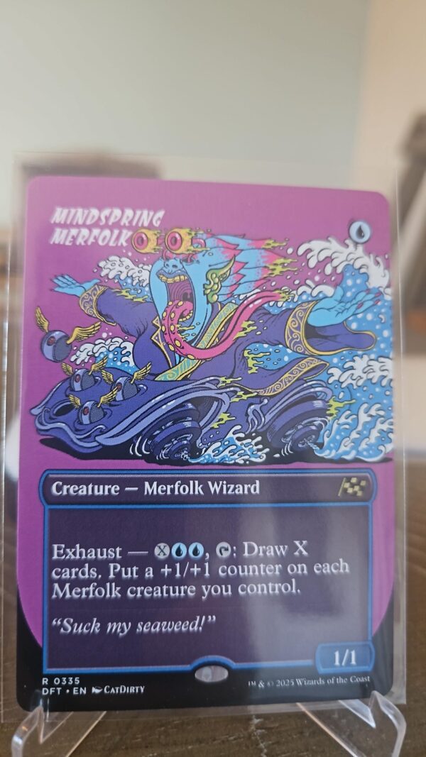 Magic the gathering english card Aetherdrift borderless mindspring merfolk #335