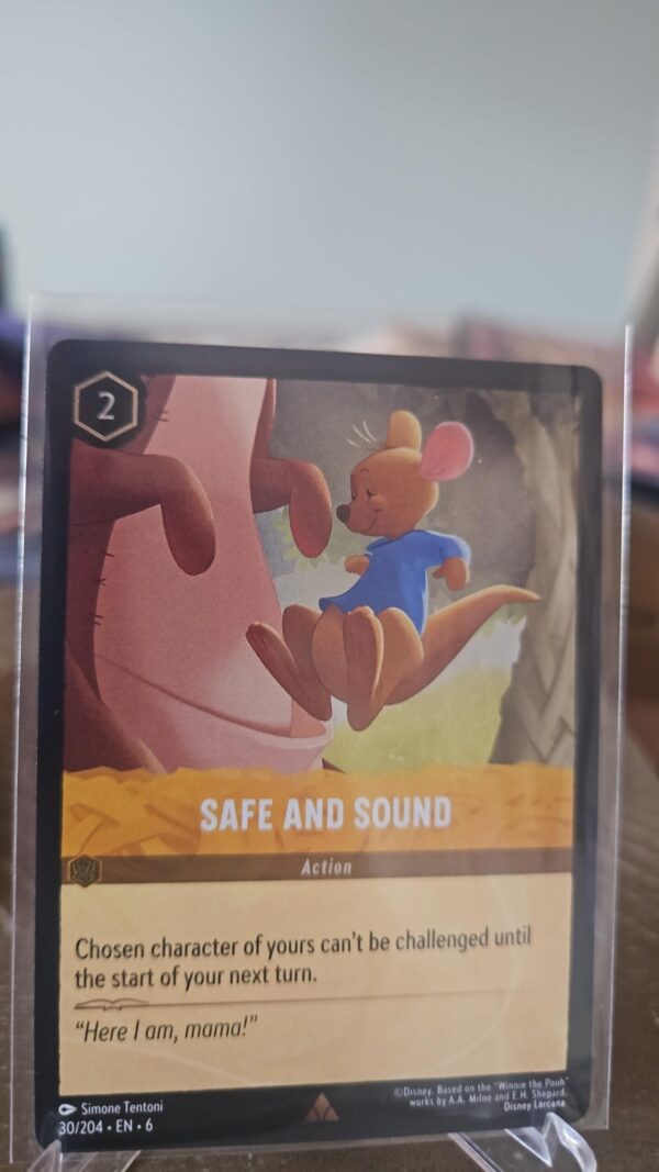 Disney Lorcana Azurite Sea - COLDFOIL - Safe and Sound - 30/204 - Rare
