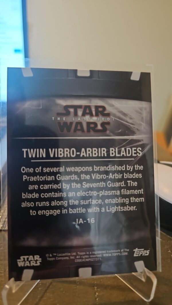 2018 Topps Star Wars: The Last Jedi Series II Items and Artifacts #IA-16 - Image 2