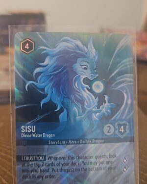 Disney Lorcana Sisu Divine Water Dragon Enchanted 214/204 Rare TCG Card