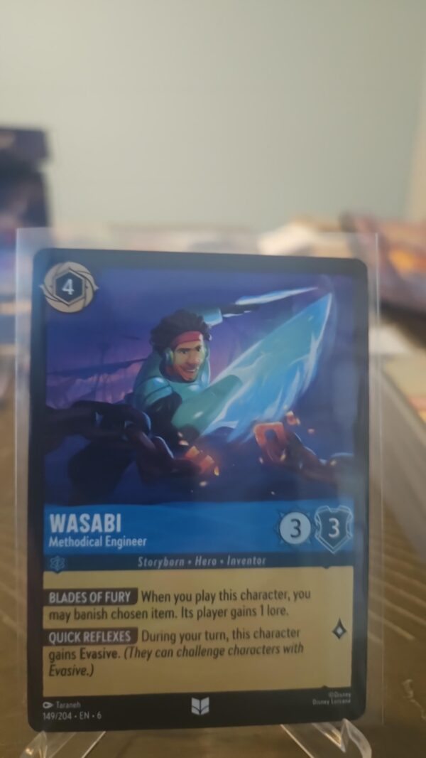 Wasabi - Methodical Engineer 149/204 Disney Lorcana Azurite Sea base card non foil