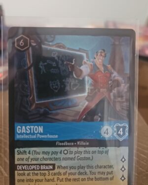 Gaston 147/204 Disney Lorcana Rise of the Floodborn Rare Cold Foil NM