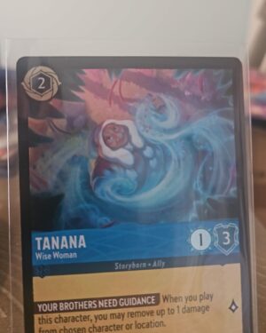 Disney Lorcana Tanana Wise Woman 156/204 Cold Foil Shimmering Skies