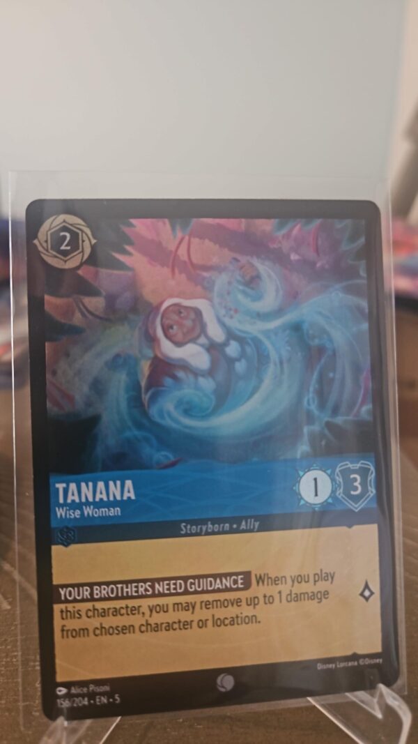 Disney Lorcana Tanana Wise Woman 156/204 Cold Foil Shimmering Skies