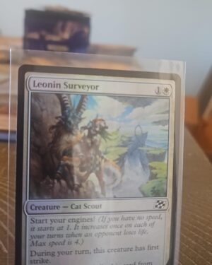Magic the gathering Aetherdrift foil leonin surveyor #18