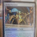 Magic the gathering Aetherdrift foil Ticket tortoise #245