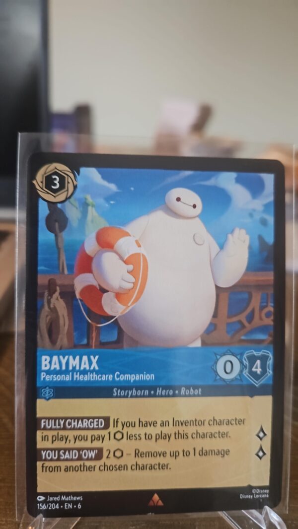 Baymax - Personal Healthcare Companion 156/204 Rare Azurite Sea Lorcana Disney