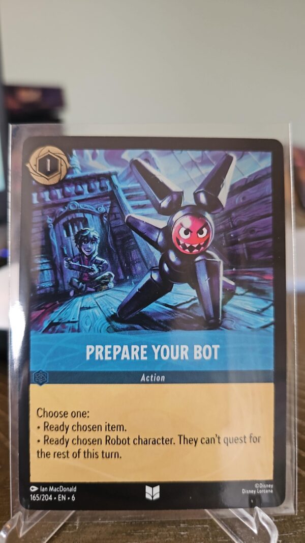 Lorcana Azurite Sea - COLDFOIL - Prepare Your Bot - #165/204 - Uncommon