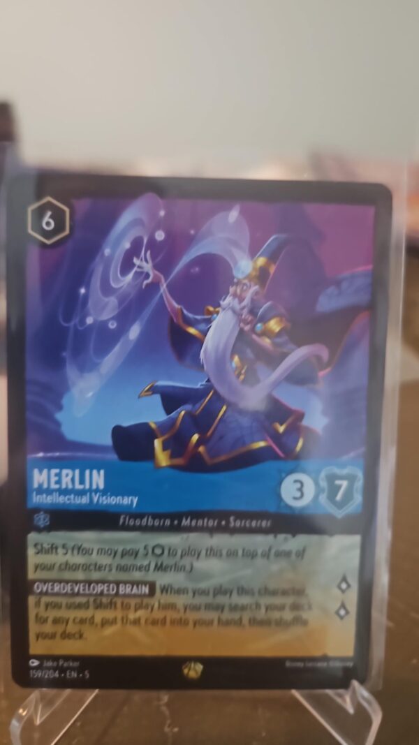 Disney Lorcana Shimmering Skies - Merlin - Intellectual Visionary - 159/204