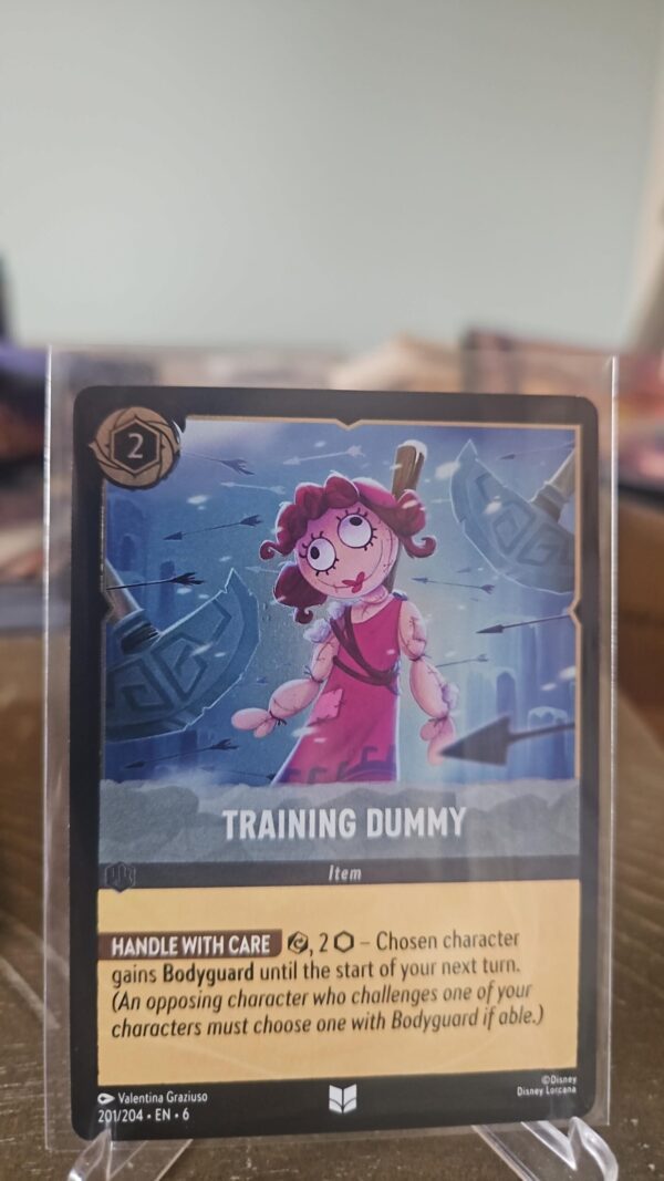 Training Dummy 201/204 Disney Lorcana Azurite Sea Uncommon Cold Foil Card NM