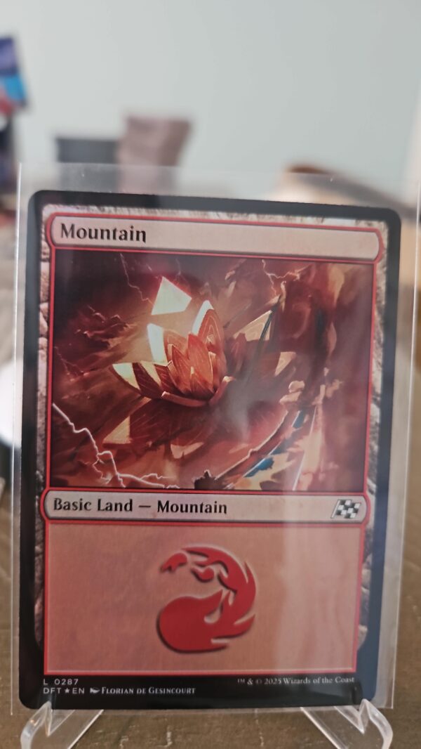 Mountain (0287) - Foil - Aetherdrift #0287 MTG Magic The Gathering