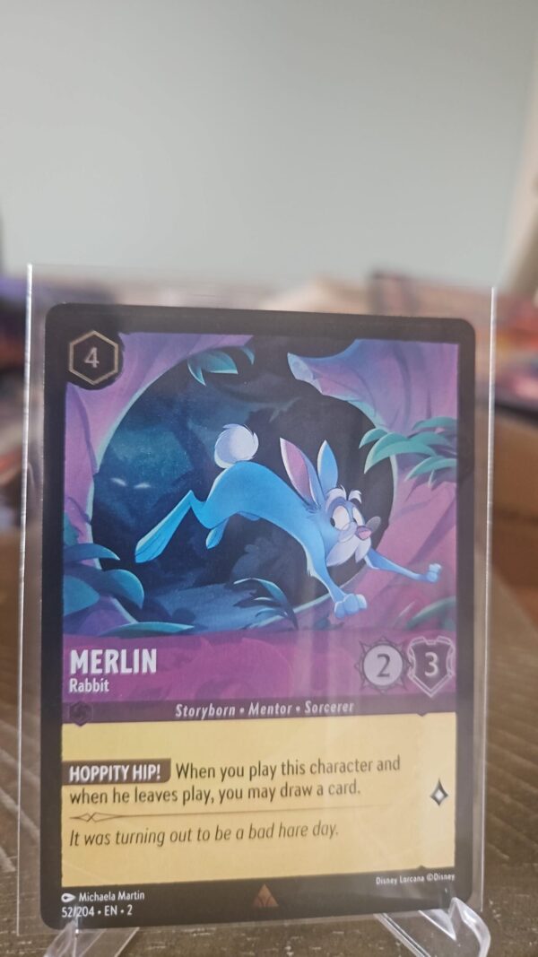 Merlin - Rabbit 52/204 Rise of the Floodborn Cold Foil Disney lorcana