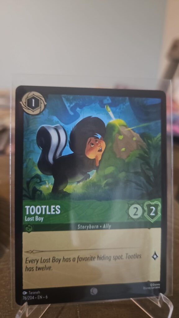 Disney Lorcana Tootles 76/204 Azurite Sea common card