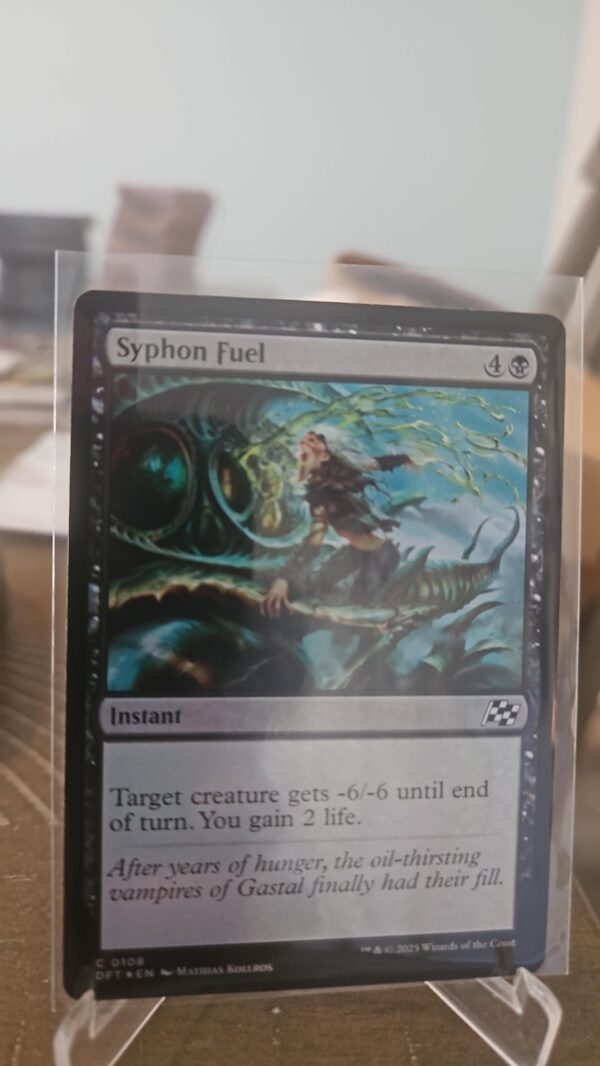 MTG Magic the Gathering Syphon Fuel (108/568) Aetherdrift NM FOIL