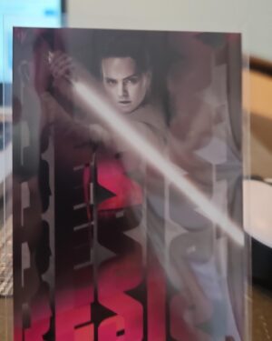 2018 Topps Star Wars The Last Jedi Series 2 Rey Continuity #12 of 15 trading card, featuring Rey from the sequel trilogy, highly collectible for Star Wars fans