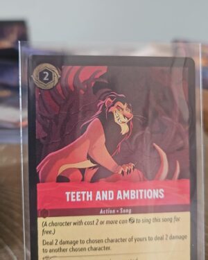Teeth and Ambitions 130/204 cold foil rare Lorcana card mint
