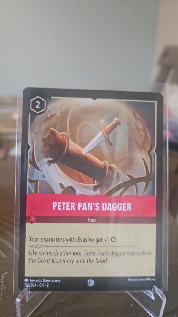 Peter Pan's Dagger 135/204 Disney Lorcana Rise of the Floodborn Common Card - Image 2