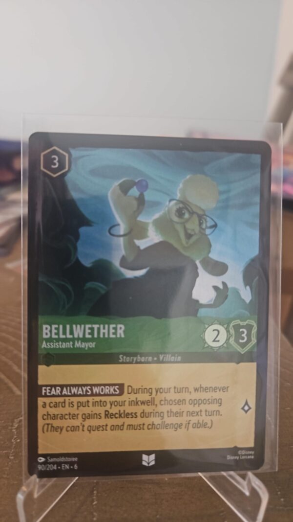 Disney Lorcana Azurite Sea Bellwether Assistant Mayor 90/204 cold Foil