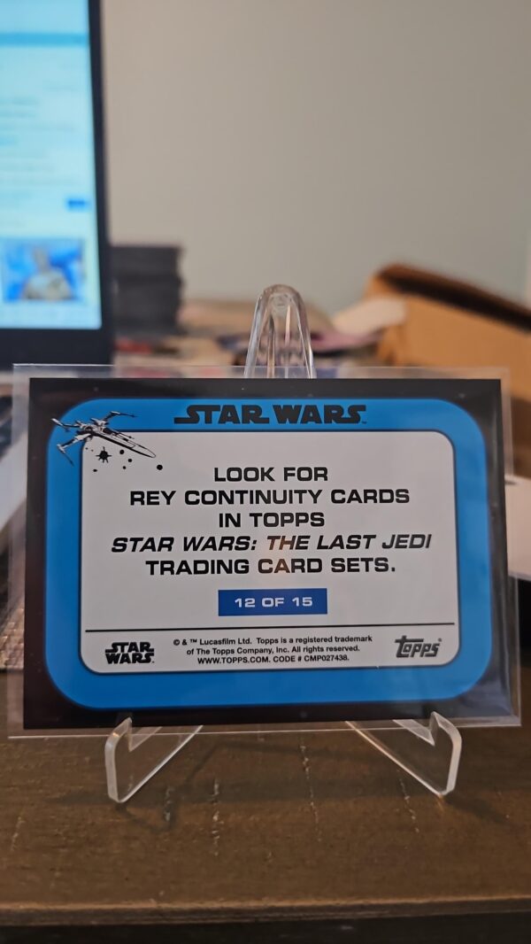 2018 Topps Star Wars The Last Jedi Series 2 Rey Continuity #12 of 15 Rey - Image 2