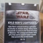 2018 Topps Star Wars The Last Jedi Series 2 Items & Artifacts kylo ren's lightsaber ia-14 - Image 2