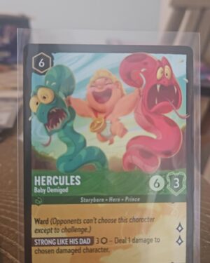 Disney Lorcana Hercules Baby Demigod 86/204 Azurite Sea legendary non-foil card