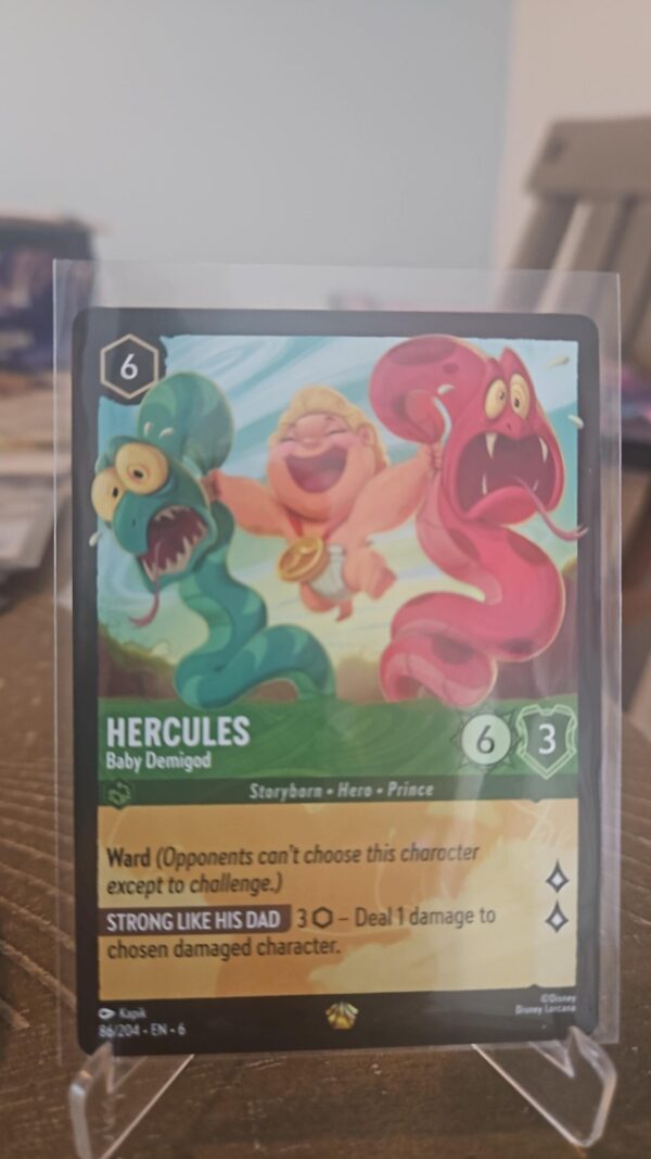 Disney Lorcana Hercules Baby Demigod Legendary 86/204 Azurite Sea Non-Foil NM