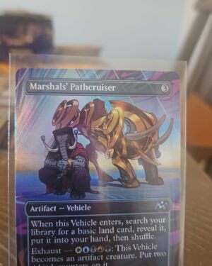 Magic the gathering Aetherdrift borderless foil marshals pathcruiser #330