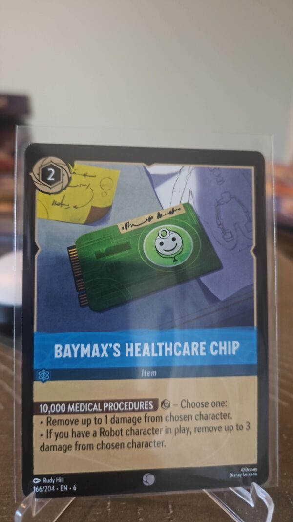 Baymax's Healthcare Chip 166/204 Disney Lorcana Azurite Sea Regular Common NM