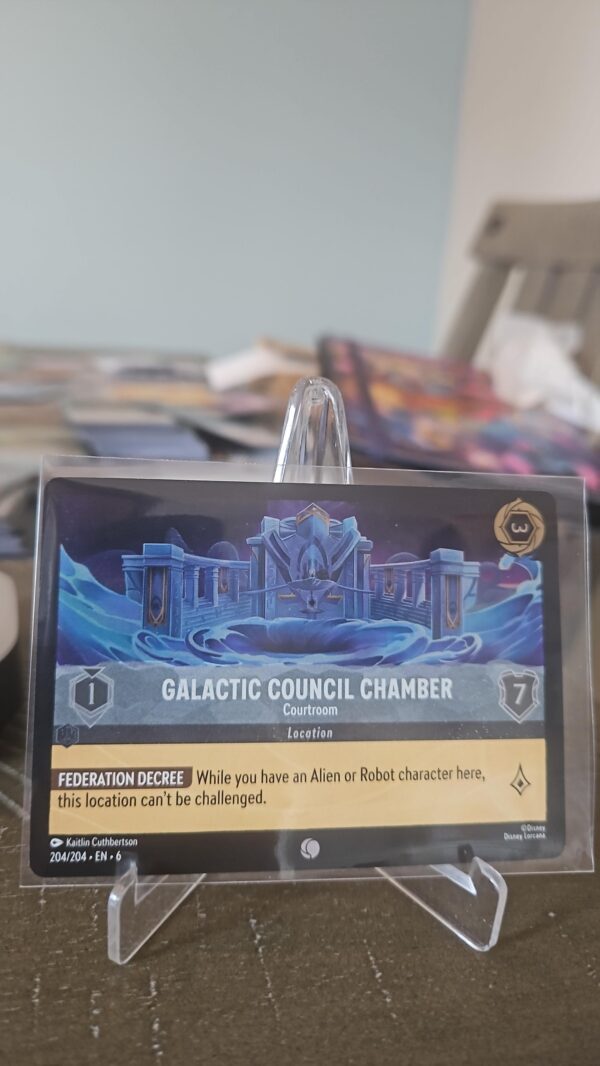 GALACTIC COUNCIL CHAMBER COURTROOM 204/204 COLD FOIL DISNEY LORCANA NM