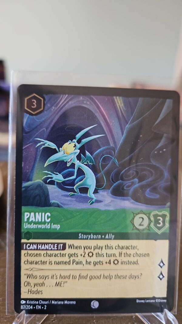 Panic Underworld Imp Cold Foil Disney Lorcana 87/204 Rise of the Floodborn