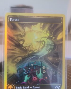 Magic the gathering borderless Forest #511 - First-Place Foil - Aetherdrift