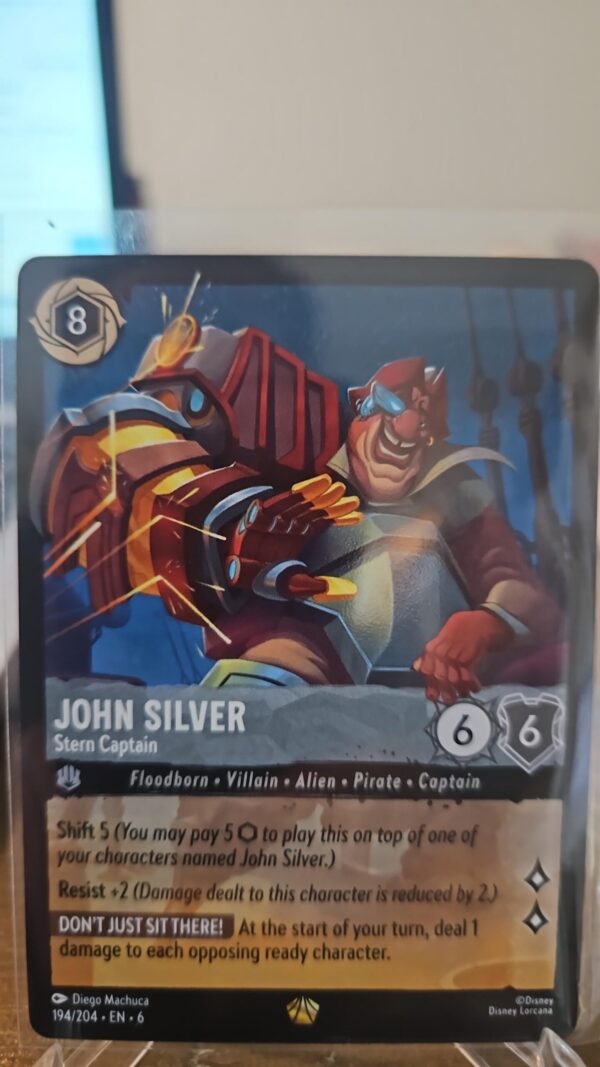 Disney Lorcana John Silver - Stern Captain - Azurite Sea - 194/204 NM