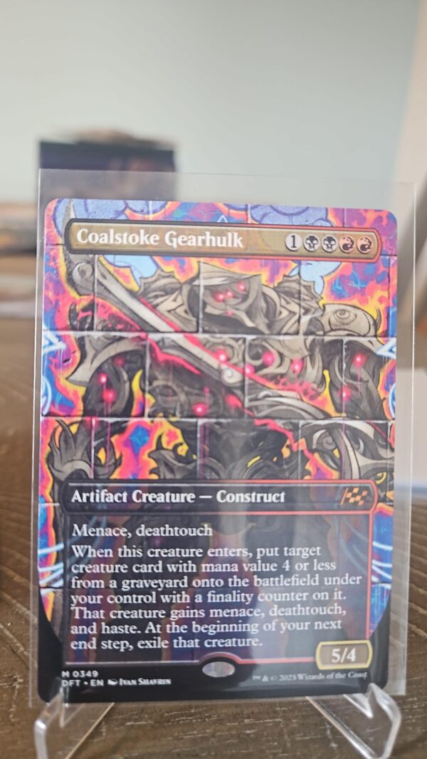 Magic the gathering english card Aetherdrift borderless coalstoke gearhulk #349