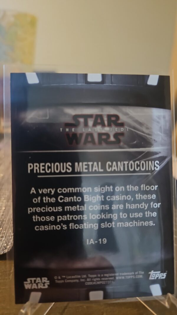 2018 Topps Star Wars: The Last Jedi Series II Items and Artifacts #IA-19 - Image 2
