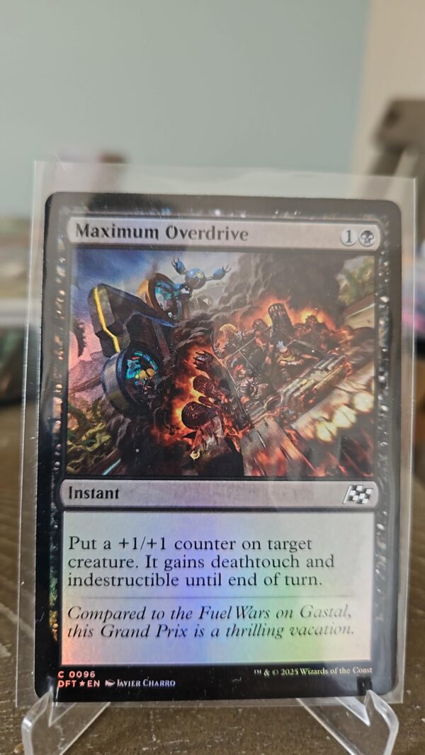 MTG Magic the Gathering Maximum Overdrive (96/568) Aetherdrift NM FOIL