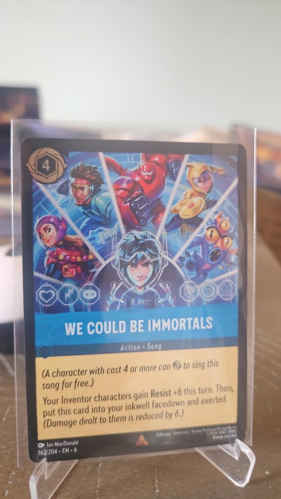Disney Lorcana We Could Be Immortals 162/204 Azurite Sea rare cold foil card