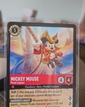 Mickey Mouse - Pirate Captain 103/204 Azurite Sea super rare ruby mariner's might strength 4