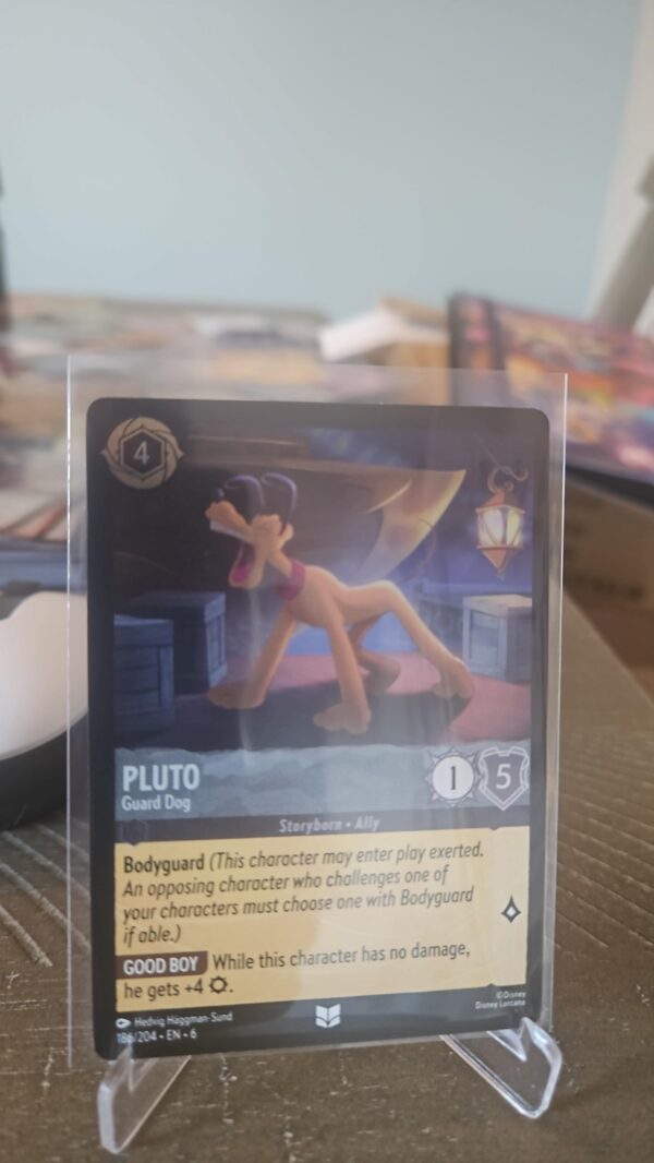 Disney Lorcana Pluto Guard Dog 186/204 Azurite Sea Uncommon Cold Foil