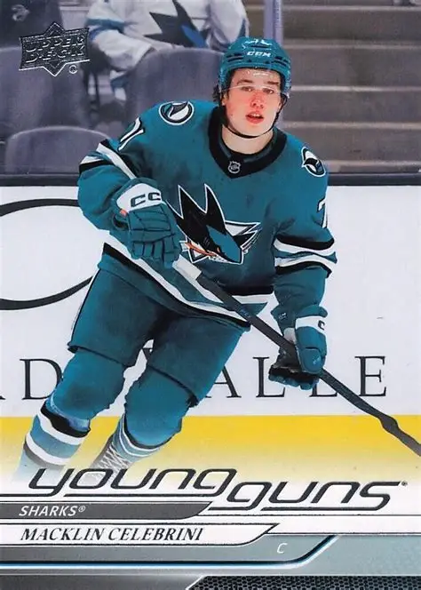 2024-25 Upper Deck Series 2 Young Guns #451 Macklin Celebrini rookie card
