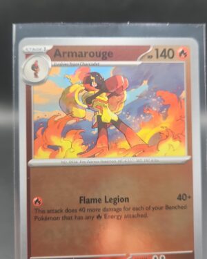 Armarouge 012/084 Reverse Holo Pokémon card from Pitch Black ME05 in Near Mint condition.