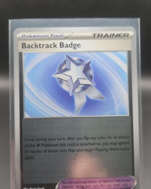 Backtrack Badge 074/084 Reverse Holo Pokémon card from Pitch Black ME05 in Near Mint condition.
