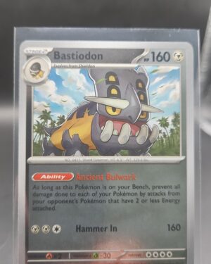 Bastiodon 062/084 Reverse Holo Pokémon card from the Mega Evolution Era Pitch Black ME05 set in Near Mint condition.