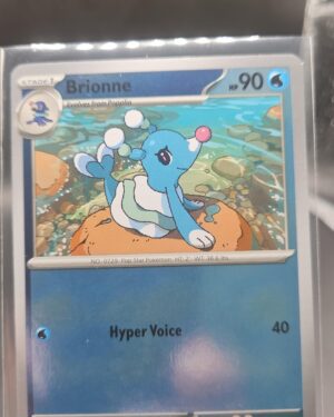 Brionne 019/084 Reverse Holo Pokémon card from the Mega Evolution Era Pitch Black ME05 set in Near Mint condition.